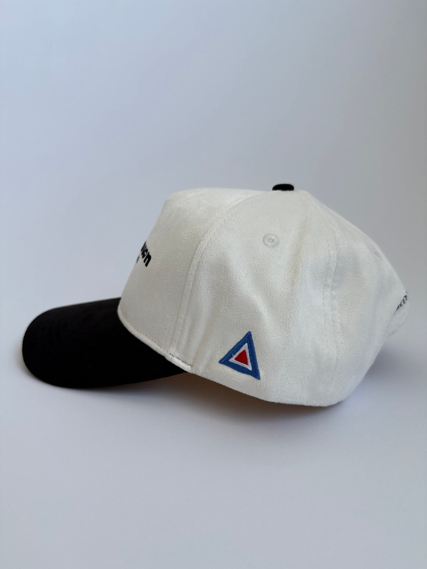 KOREATOWN WHITE/BLACK SUEDE SNAPBACK HAT