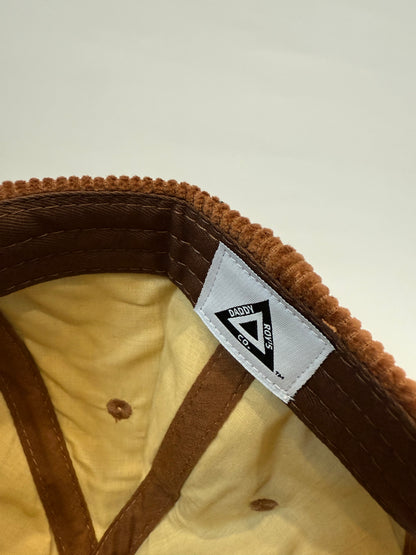 DOG LOVER (CYNOPHILE) BROWN CORDUROY DAD STRAPBACK HAT